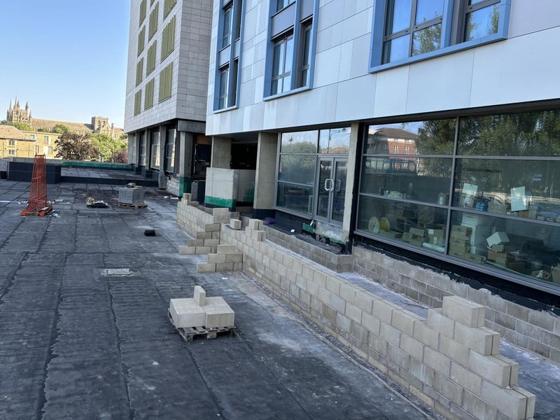 Building work is still underway on Peterborough's Hilton Garden Inn at Fletton Quays