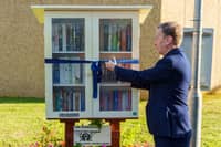 Peterborough MP Andrew Pakes opens the first Little Library