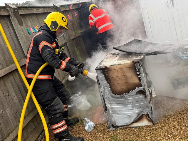 Crews tackle the blaze