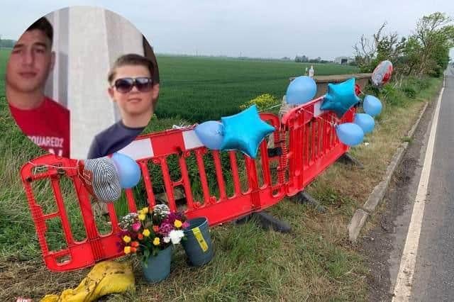 Luke and Lewis Smith died in the crash earlier this month