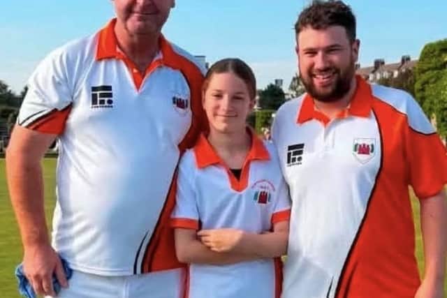 MIxes triples winners at Skegness, Paul Dalliday, Peyton Harford and James Harford.