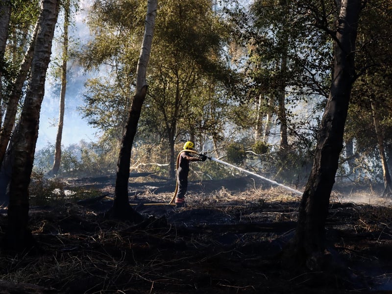 Crews have spent well over a week tackling the flames