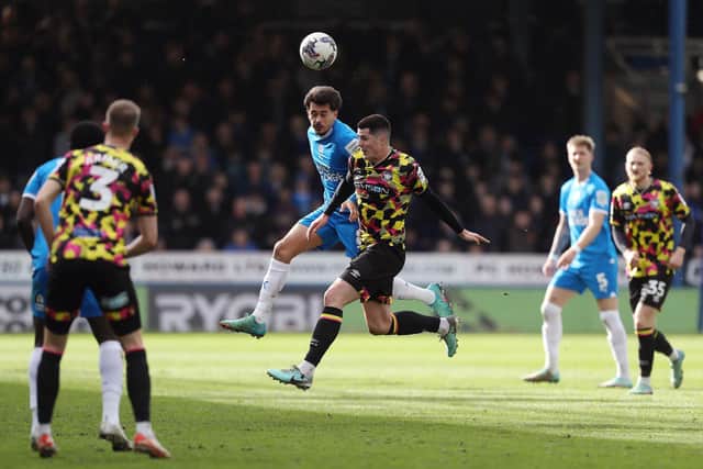 Ryan De Havilland of Peterborough United in action against Carlisle United. Photo Joe Dent/theposh.com.