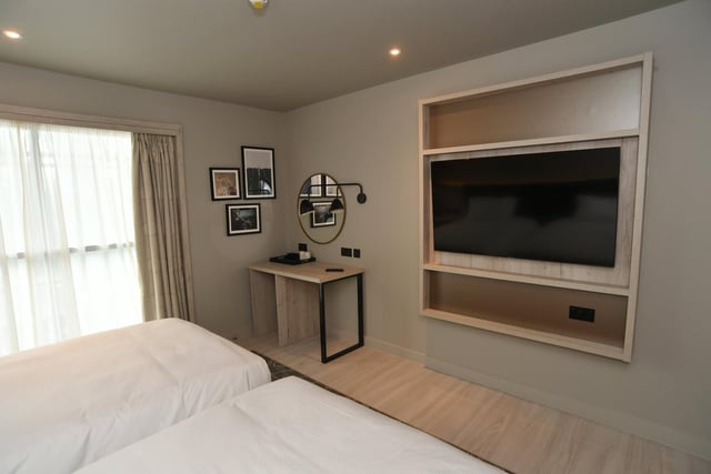 The interior of one of the bedrooms at the Hilton Garden Inn, Peterborough.