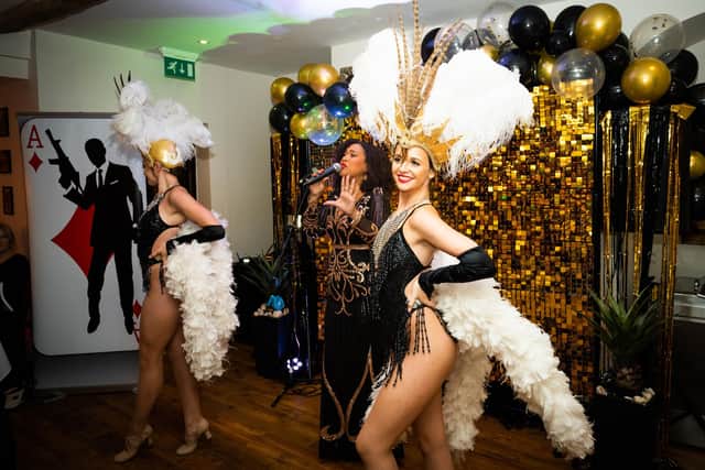 Local singer Nicole Lawrence and The Vegas Showgirls