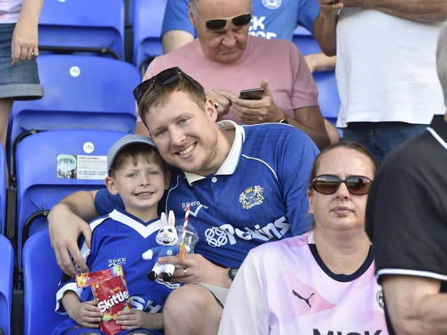 Posh fans at the Weston Homes Stadium for the visit of Charlton.