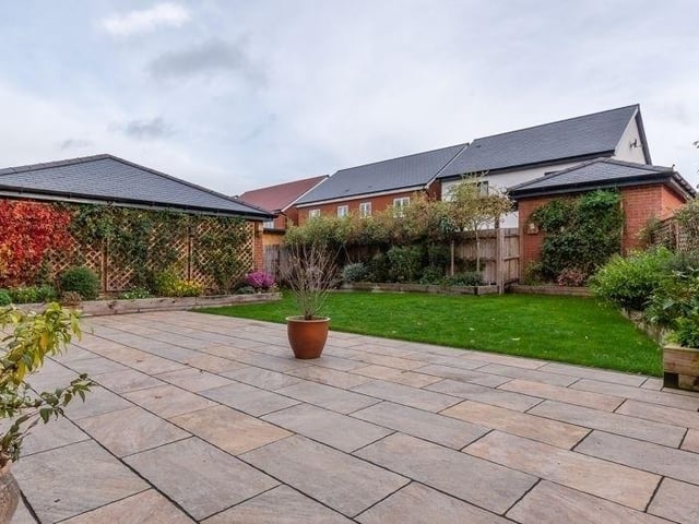 The garden area