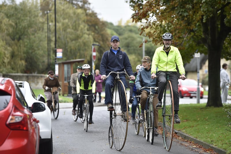 Members of the Peterborough Vintage Cycle Club enjoy a final ride around Werrington