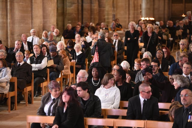 People shared their memories of The Queen at the service