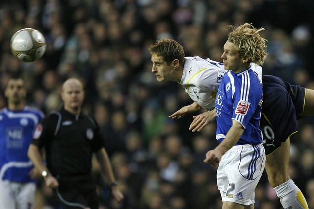 Craig Mackail-Smith is challenged by Michael Dawson during the FA Cup third round match between Tottenham Hotspur and Peterborough United at White Hart Lane on January 2, 2010. Posh went on to lose 4-0.