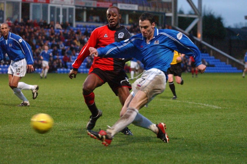 Stunning display from Barry Fry’s side in a 2001 Division Two match. QPR scored in the first five minutes, but were then swept aside by goals from Neale Fenn (2), David Farrell (pictured) and Leon McKenzie. Posh didn't win another league game for two and a half months!
