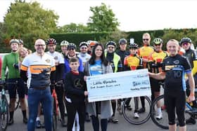 The Yaxley Riders cycling group raise £400 for The Little Miracles charity