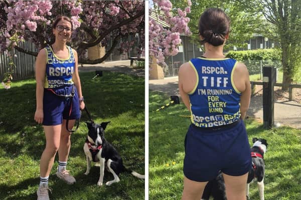 Tiffany Saunders, from Wisbech, is running the London Marathon for the RSPCA.
