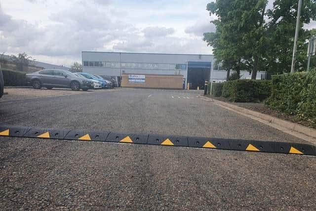 The speed bumps on Stapledon Road