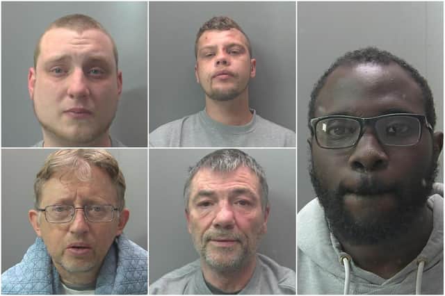 Some of the faces of criminals jailed in and around Peterborough in May