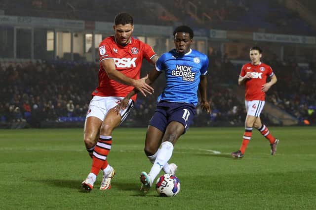 Kwame Poku will be hoping to help Peterborough United pull off an impressive victory over Sheffield Wednesday at Hillsborough. Photo: Joe Dent.