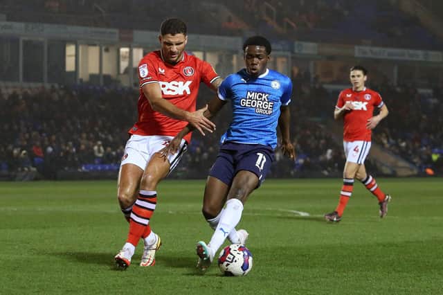 Kwame Poku will be hoping to help Peterborough United pull off an impressive victory over Sheffield Wednesday at Hillsborough. Photo: Joe Dent.