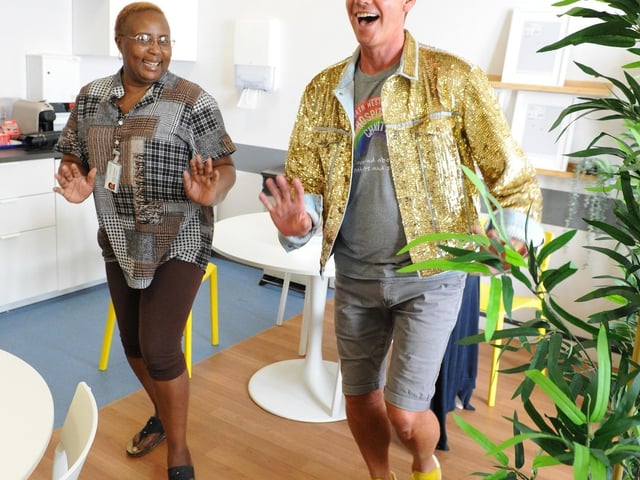 Craig took time out to show off his dancing skills