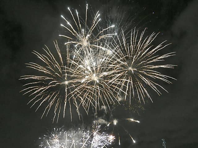 Fireworks lighting up the sky