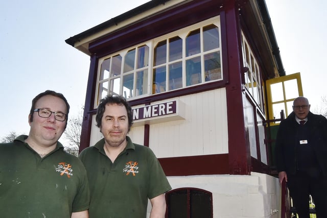 Brothers Tim and James Hobman completed all of the repairs to the refurbished signal box.
