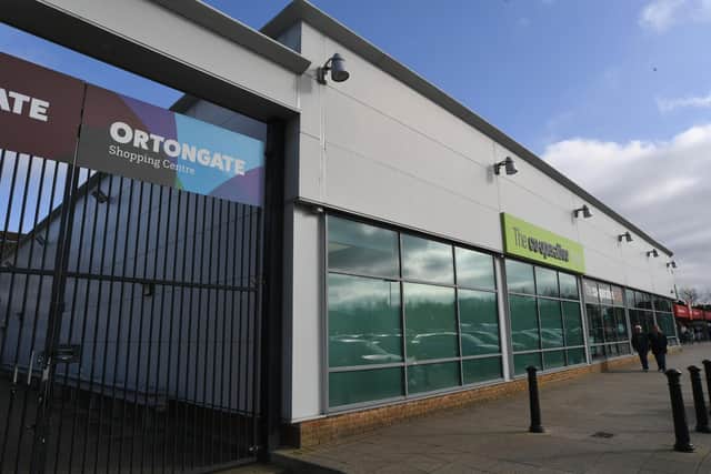 A section of the Ortongate Shopping Centre is on the market.