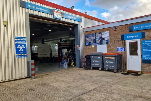 Exterior of the garage