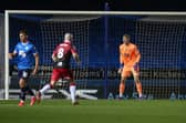 Harvey Cartwright in goal for Posh against Stevenage in the EFL Trophy. Photo: Joe Dent/theposh.com