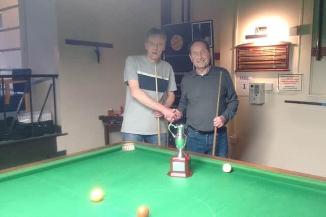 Finalists Jason Green (left) and Graham Cripsey.
