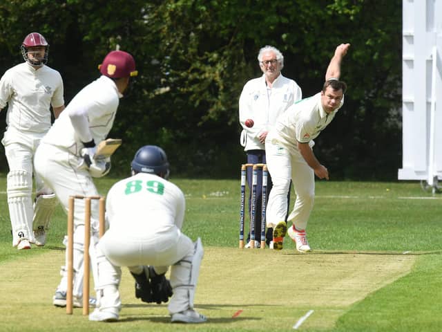 Connor Parnell took 3-3 for Castor against Uppingham. Photo: David Lowndes.