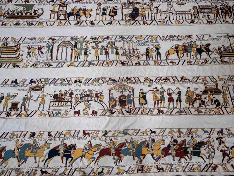 Mia Hansson's replica of the Bayeux Tapestry