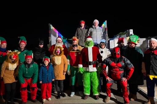 Santa was joined by a few friends on the visit