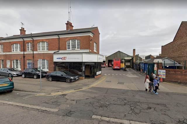 Plans are in the pipeline to build a new Peterborough bus depot - here it's pictured in Lincoln Road (image: Google).
