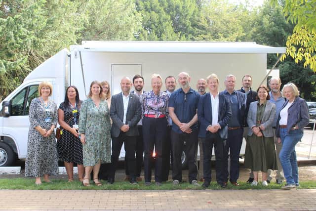 The grand opening of the new mobile health service at the Light Project Peterborough.