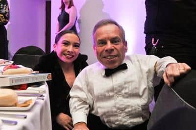 The hospital's charity supporters Annabelle and Warwick Davis.