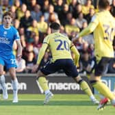 Hector Kyprianou in action for Posh at Oxford. Photo Joe Dent/theposh.com