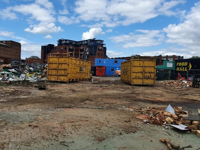 The demolition of Peterborough market has now been completed.