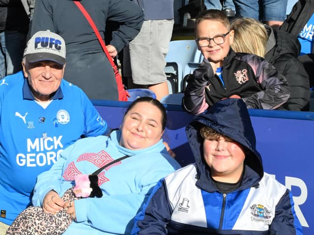 Posh fans at Leicester City