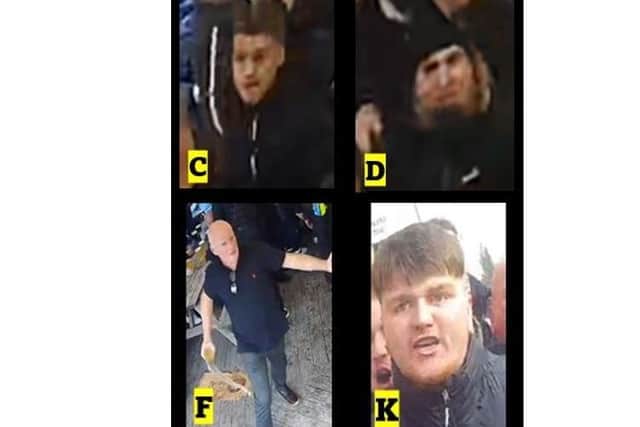 Police are appealing for help to trace these men