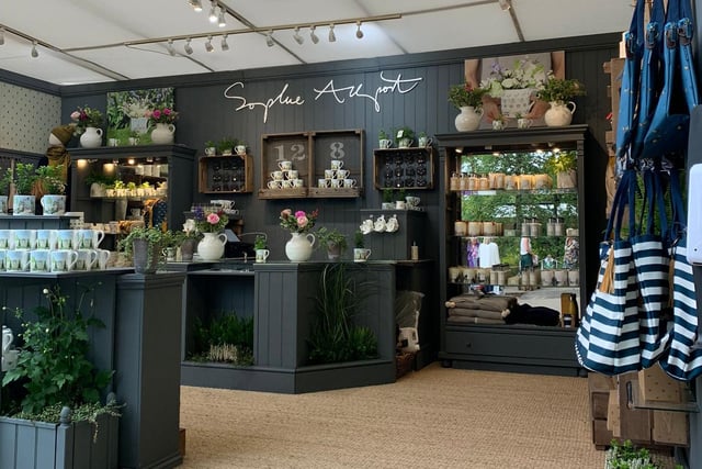 Sophie Allport's trade stand at the Chelsea Flower Show 2022