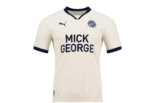 The 2024/25 Peterborough United away kit. Credit: Peterborough United.