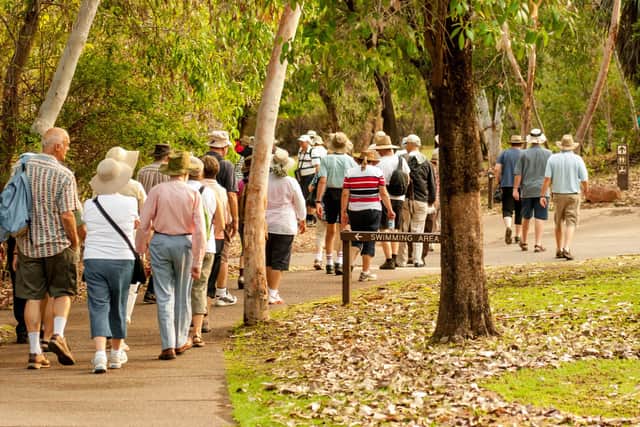 The new March Riverside Walk - which starts and ends at March Library - will enable residents to enjoy the twin benefits of walking and chatting in a welcoming group environment (image: Adobe stock).
