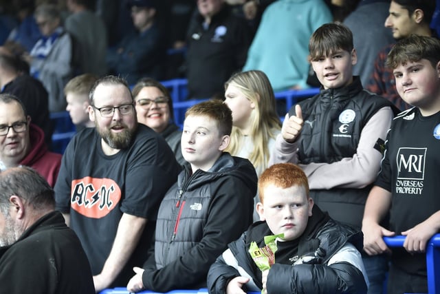 Posh fans pics at the Port Vale game.