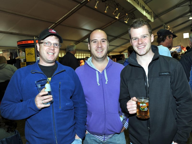 August 2010 at the Peterborough Beer Festival on the Embankment