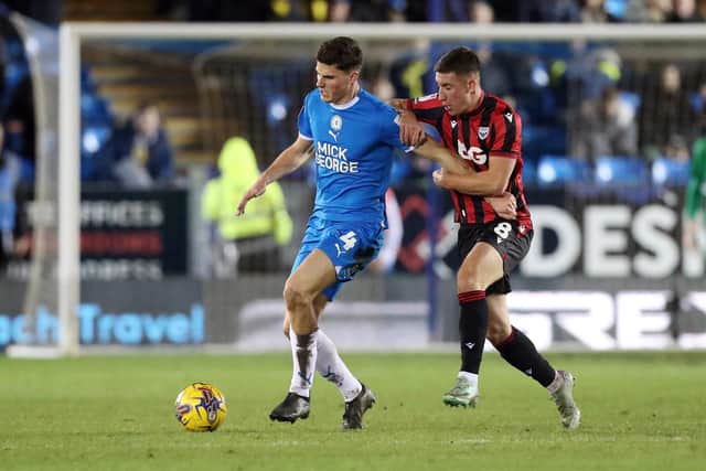 Ronnie Edwards in action for Posh. Photo: Joe Dent/theposh.com.