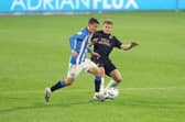 Lucca Mendonca in action for Peterborough United against Huddersfield Town. Photo: Joe Dent.
