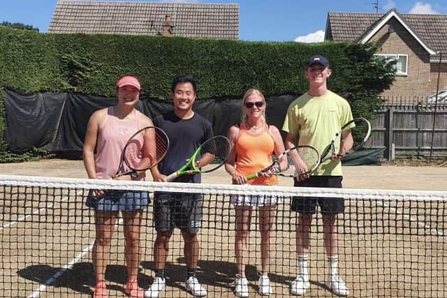 Castor mixed doubles finalists, Lucy Li, Ethan Lee, Jenny Rice and Isaac Rowles.