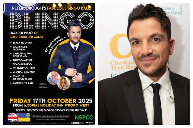 Popular singer Peter Andre will be among the stars of the show when Peterborough company Princebuild stages its  charity fundraiser Blingo