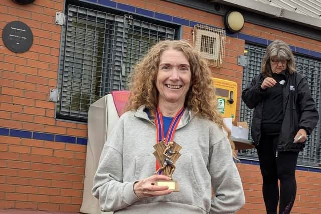 Ros Loutit ran well in the opening Frostbite League race of the season.