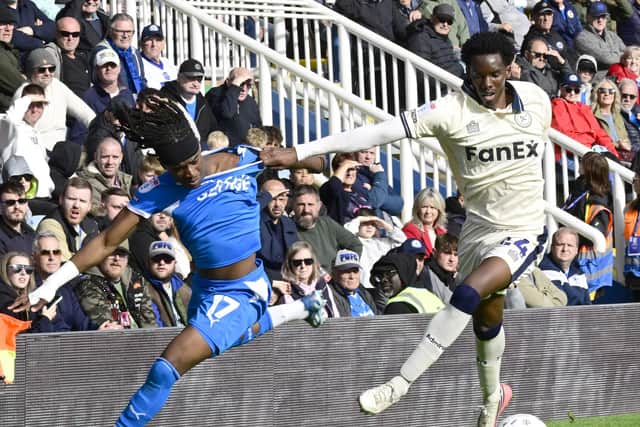 Vernon Masara in action for Posh v Burton Albion. Photo David Lowndes.
