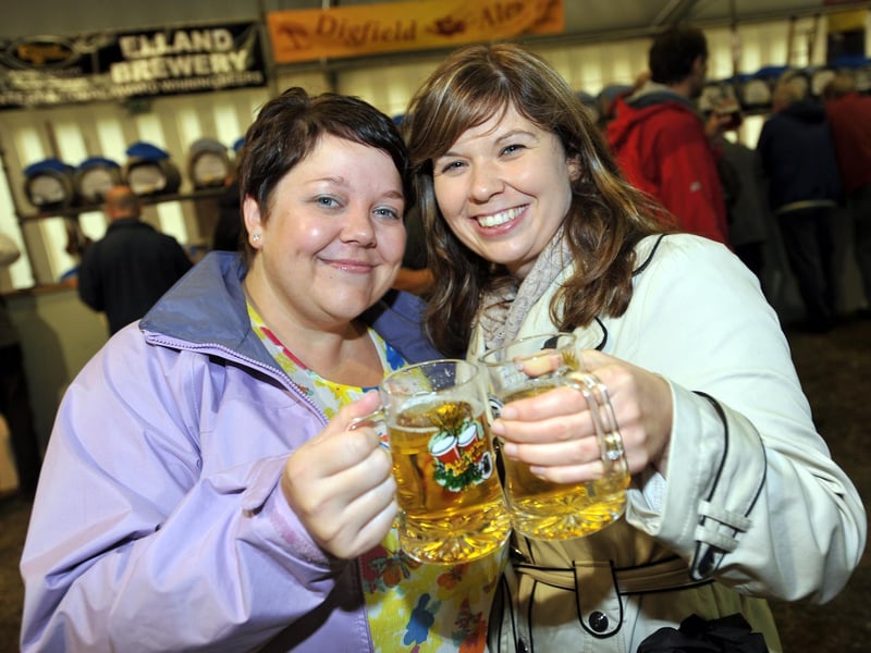 August 2010 at the Peterborough Beer Festival on the Embankment